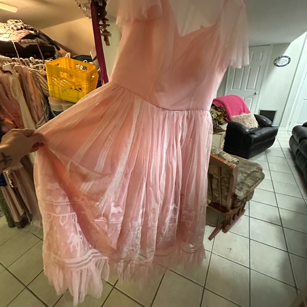 Elegant Pink Women's Dress